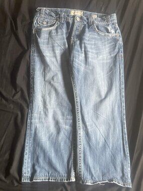 MEK Men's Blue and Navy Jeans